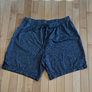 ASICS Men's Heathered Soft Blue Shorts Size Large